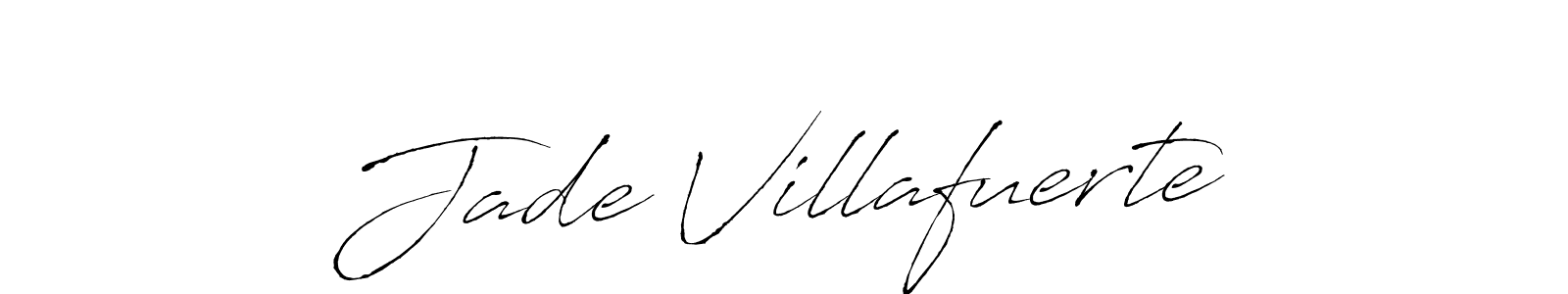 Make a beautiful signature design for name Jade Villafuerte. With this signature (Antro_Vectra) style, you can create a handwritten signature for free. Jade Villafuerte signature style 6 images and pictures png