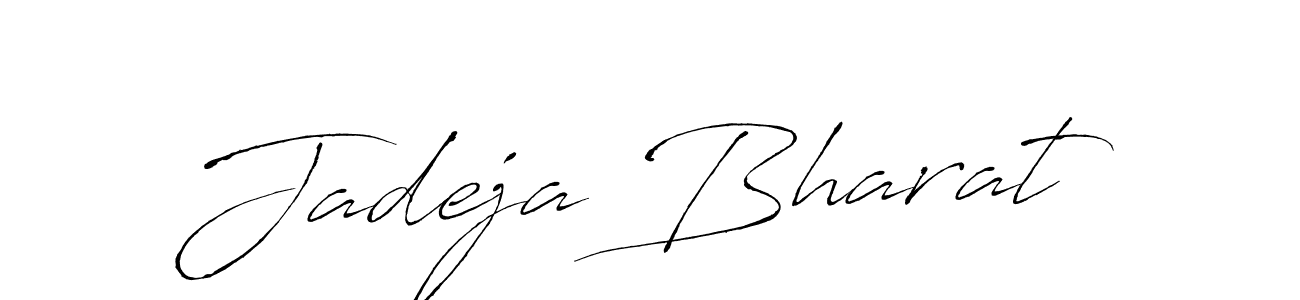 Design your own signature with our free online signature maker. With this signature software, you can create a handwritten (Antro_Vectra) signature for name Jadeja Bharat. Jadeja Bharat signature style 6 images and pictures png