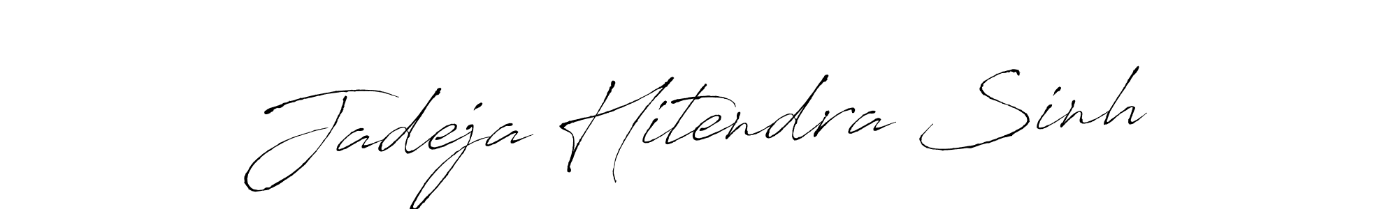 It looks lik you need a new signature style for name Jadeja Hitendra Sinh. Design unique handwritten (Antro_Vectra) signature with our free signature maker in just a few clicks. Jadeja Hitendra Sinh signature style 6 images and pictures png