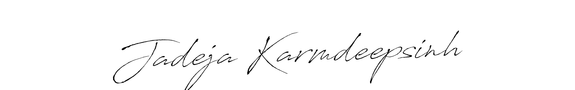 Design your own signature with our free online signature maker. With this signature software, you can create a handwritten (Antro_Vectra) signature for name Jadeja Karmdeepsinh. Jadeja Karmdeepsinh signature style 6 images and pictures png