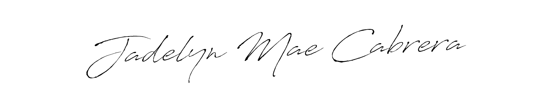 Make a beautiful signature design for name Jadelyn Mae Cabrera. With this signature (Antro_Vectra) style, you can create a handwritten signature for free. Jadelyn Mae Cabrera signature style 6 images and pictures png