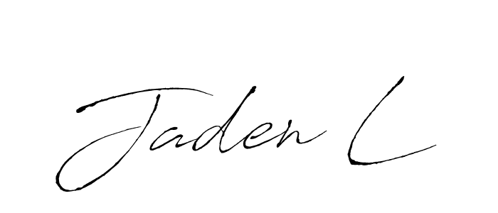 Also we have Jaden L name is the best signature style. Create professional handwritten signature collection using Antro_Vectra autograph style. Jaden L signature style 6 images and pictures png