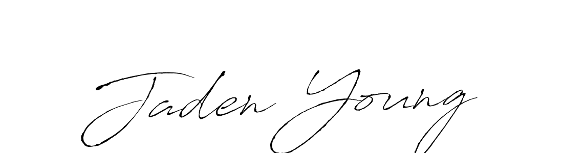 Create a beautiful signature design for name Jaden Young. With this signature (Antro_Vectra) fonts, you can make a handwritten signature for free. Jaden Young signature style 6 images and pictures png