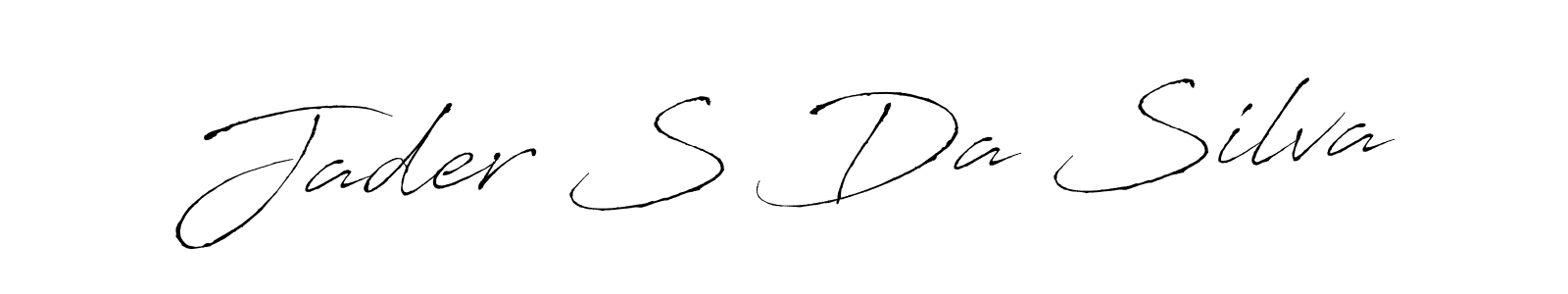 How to make Jader S Da Silva signature? Antro_Vectra is a professional autograph style. Create handwritten signature for Jader S Da Silva name. Jader S Da Silva signature style 6 images and pictures png