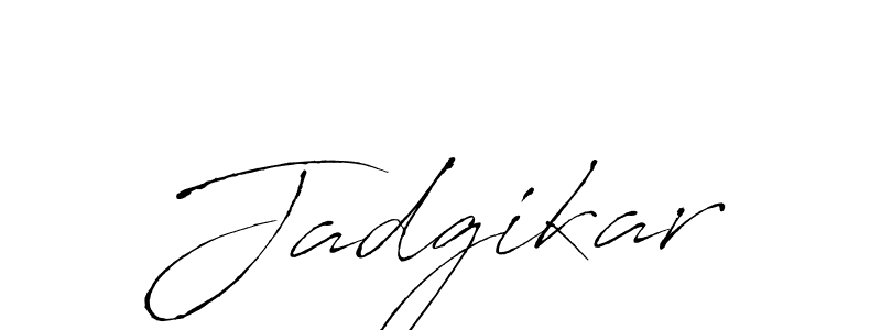 Use a signature maker to create a handwritten signature online. With this signature software, you can design (Antro_Vectra) your own signature for name Jadgikar. Jadgikar signature style 6 images and pictures png