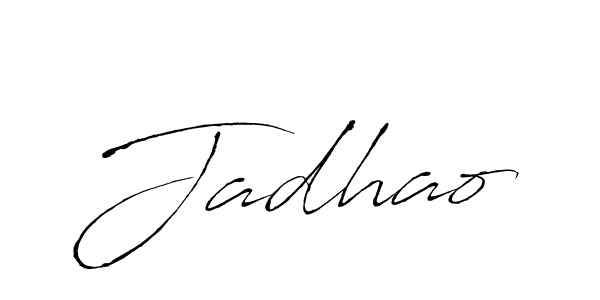 How to make Jadhao signature? Antro_Vectra is a professional autograph style. Create handwritten signature for Jadhao name. Jadhao signature style 6 images and pictures png