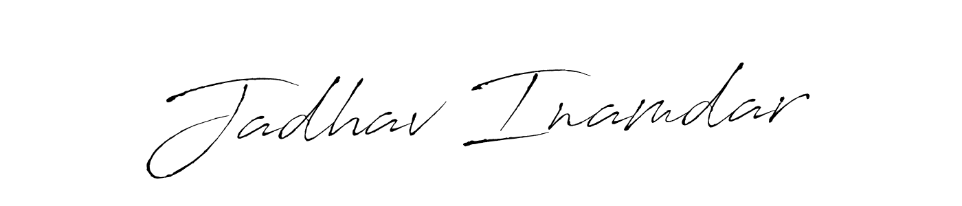 Make a beautiful signature design for name Jadhav Inamdar. With this signature (Antro_Vectra) style, you can create a handwritten signature for free. Jadhav Inamdar signature style 6 images and pictures png
