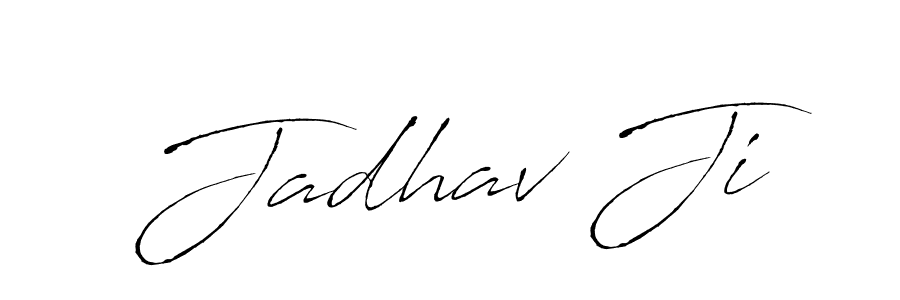 Make a beautiful signature design for name Jadhav Ji. With this signature (Antro_Vectra) style, you can create a handwritten signature for free. Jadhav Ji signature style 6 images and pictures png
