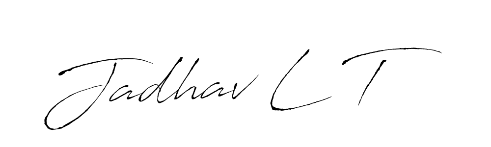 Make a beautiful signature design for name Jadhav L T. With this signature (Antro_Vectra) style, you can create a handwritten signature for free. Jadhav L T signature style 6 images and pictures png