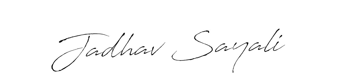 It looks lik you need a new signature style for name Jadhav Sayali. Design unique handwritten (Antro_Vectra) signature with our free signature maker in just a few clicks. Jadhav Sayali signature style 6 images and pictures png