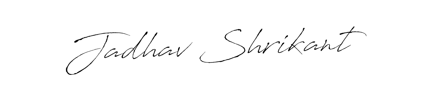 Similarly Antro_Vectra is the best handwritten signature design. Signature creator online .You can use it as an online autograph creator for name Jadhav Shrikant. Jadhav Shrikant signature style 6 images and pictures png