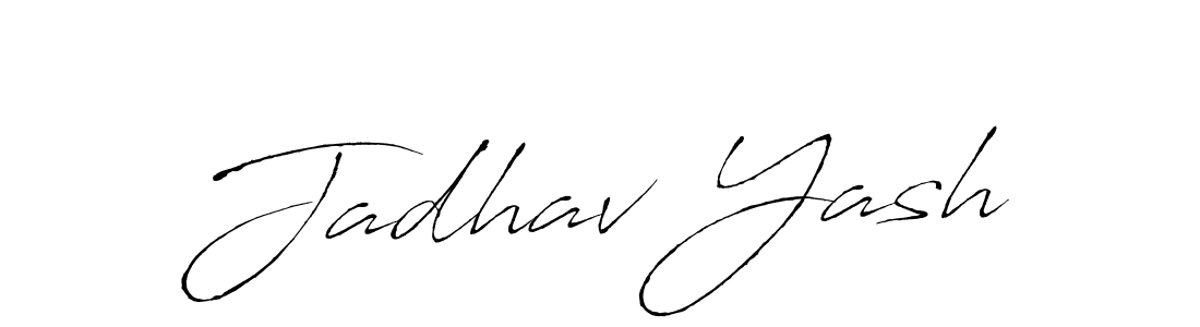 The best way (Antro_Vectra) to make a short signature is to pick only two or three words in your name. The name Jadhav Yash include a total of six letters. For converting this name. Jadhav Yash signature style 6 images and pictures png