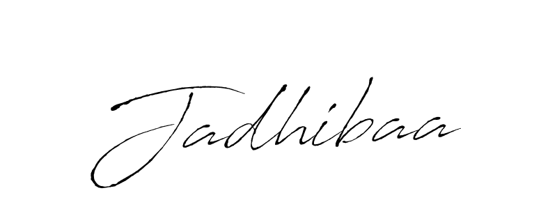 Design your own signature with our free online signature maker. With this signature software, you can create a handwritten (Antro_Vectra) signature for name Jadhibaa. Jadhibaa signature style 6 images and pictures png