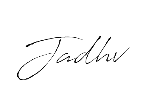 if you are searching for the best signature style for your name Jadhv. so please give up your signature search. here we have designed multiple signature styles  using Antro_Vectra. Jadhv signature style 6 images and pictures png