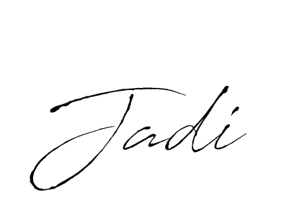 Make a beautiful signature design for name Jadi. With this signature (Antro_Vectra) style, you can create a handwritten signature for free. Jadi signature style 6 images and pictures png