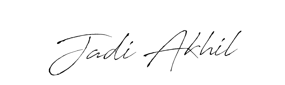 You can use this online signature creator to create a handwritten signature for the name Jadi Akhil. This is the best online autograph maker. Jadi Akhil signature style 6 images and pictures png