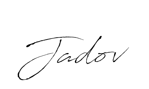 Design your own signature with our free online signature maker. With this signature software, you can create a handwritten (Antro_Vectra) signature for name Jadov. Jadov signature style 6 images and pictures png