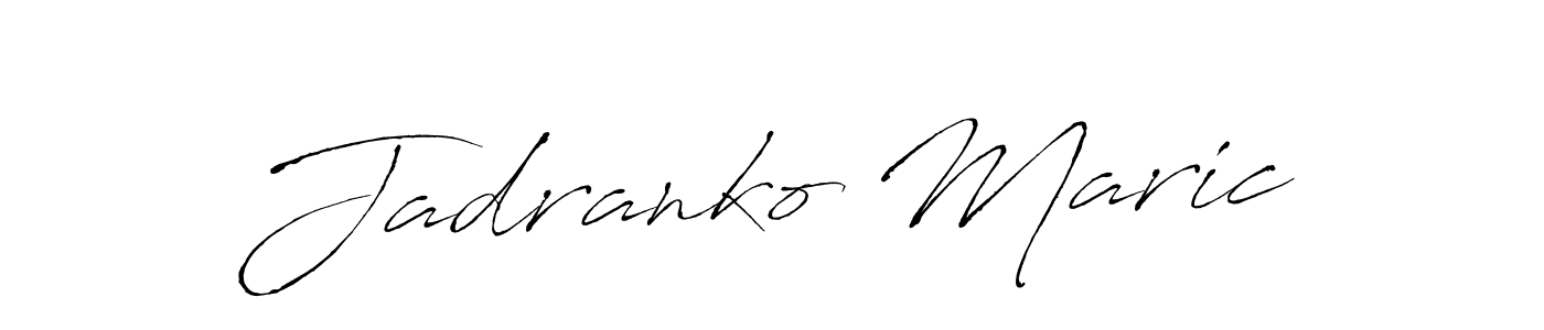 Make a beautiful signature design for name Jadranko Maric. With this signature (Antro_Vectra) style, you can create a handwritten signature for free. Jadranko Maric signature style 6 images and pictures png