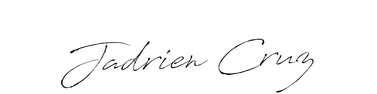 Make a beautiful signature design for name Jadrien Cruz. With this signature (Antro_Vectra) style, you can create a handwritten signature for free. Jadrien Cruz signature style 6 images and pictures png