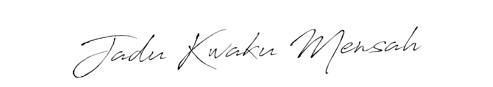 How to make Jadu Kwaku Mensah signature? Antro_Vectra is a professional autograph style. Create handwritten signature for Jadu Kwaku Mensah name. Jadu Kwaku Mensah signature style 6 images and pictures png