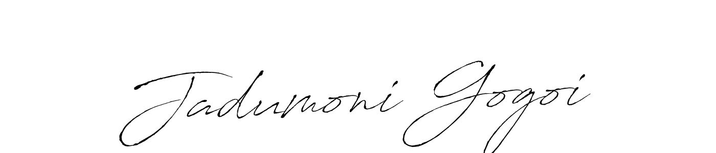 Create a beautiful signature design for name Jadumoni Gogoi. With this signature (Antro_Vectra) fonts, you can make a handwritten signature for free. Jadumoni Gogoi signature style 6 images and pictures png