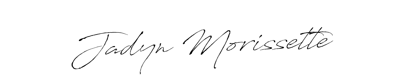 How to make Jadyn Morissette name signature. Use Antro_Vectra style for creating short signs online. This is the latest handwritten sign. Jadyn Morissette signature style 6 images and pictures png