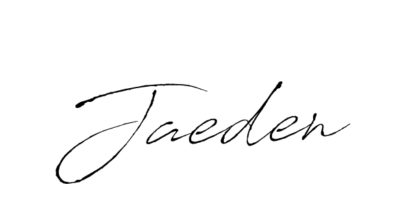 Make a beautiful signature design for name Jaeden. With this signature (Antro_Vectra) style, you can create a handwritten signature for free. Jaeden signature style 6 images and pictures png