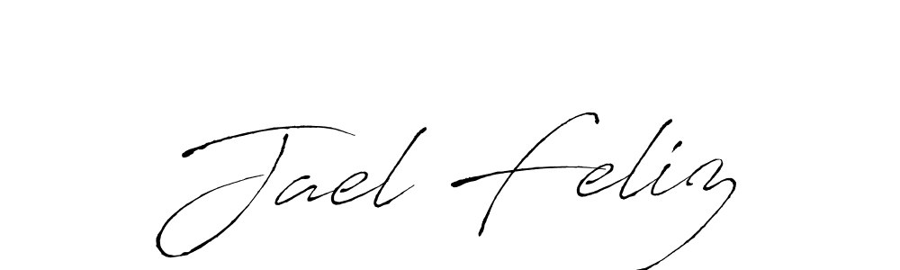 Also You can easily find your signature by using the search form. We will create Jael Feliz name handwritten signature images for you free of cost using Antro_Vectra sign style. Jael Feliz signature style 6 images and pictures png