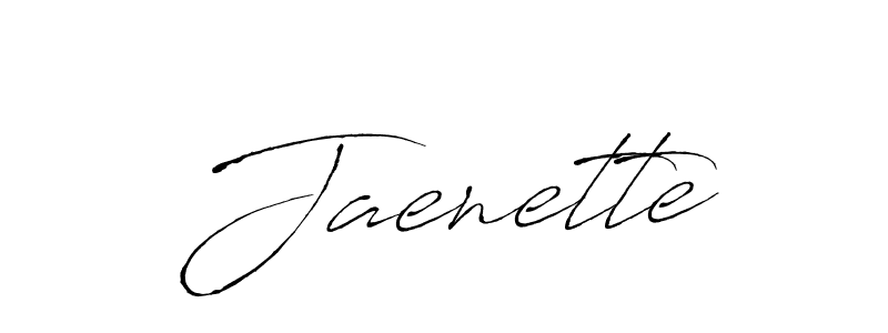 Jaenette stylish signature style. Best Handwritten Sign (Antro_Vectra) for my name. Handwritten Signature Collection Ideas for my name Jaenette. Jaenette signature style 6 images and pictures png