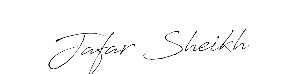 Make a beautiful signature design for name Jafar Sheikh. With this signature (Antro_Vectra) style, you can create a handwritten signature for free. Jafar Sheikh signature style 6 images and pictures png