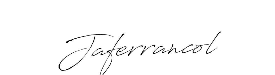 How to make Jaferrancol signature? Antro_Vectra is a professional autograph style. Create handwritten signature for Jaferrancol name. Jaferrancol signature style 6 images and pictures png