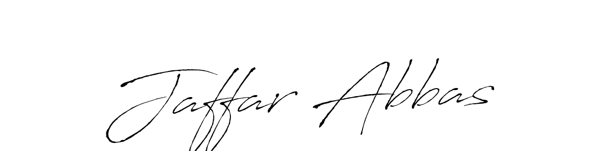 Design your own signature with our free online signature maker. With this signature software, you can create a handwritten (Antro_Vectra) signature for name Jaffar Abbas. Jaffar Abbas signature style 6 images and pictures png