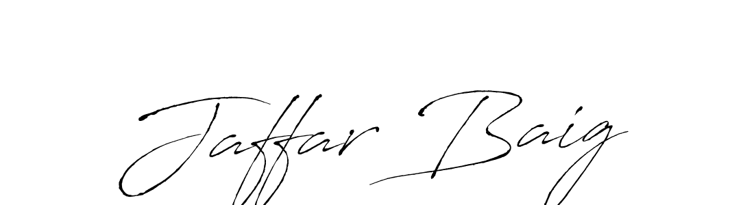 Design your own signature with our free online signature maker. With this signature software, you can create a handwritten (Antro_Vectra) signature for name Jaffar Baig. Jaffar Baig signature style 6 images and pictures png