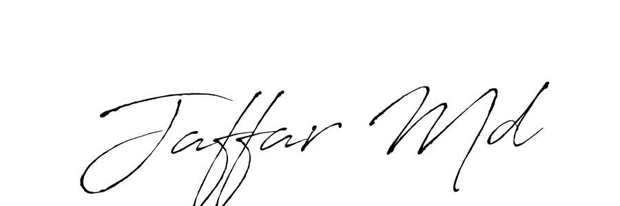 Make a beautiful signature design for name Jaffar Md. With this signature (Antro_Vectra) style, you can create a handwritten signature for free. Jaffar Md signature style 6 images and pictures png