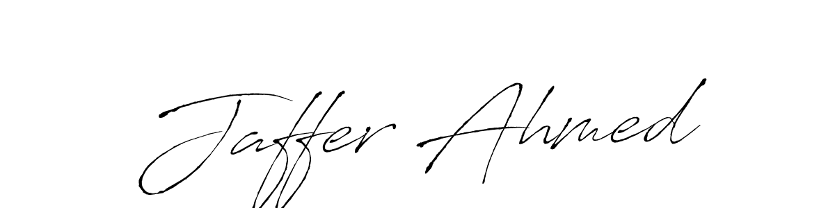 Also we have Jaffer Ahmed name is the best signature style. Create professional handwritten signature collection using Antro_Vectra autograph style. Jaffer Ahmed signature style 6 images and pictures png