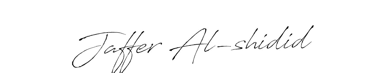 Design your own signature with our free online signature maker. With this signature software, you can create a handwritten (Antro_Vectra) signature for name Jaffer Al-shidid. Jaffer Al-shidid signature style 6 images and pictures png
