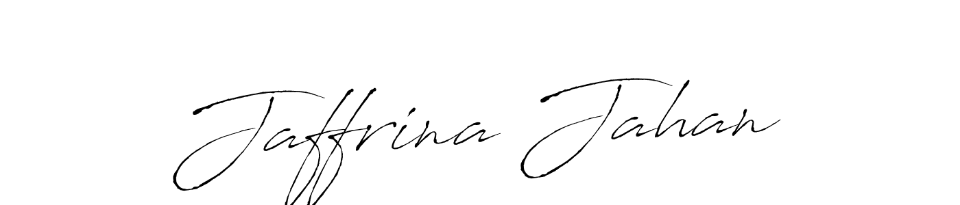 Design your own signature with our free online signature maker. With this signature software, you can create a handwritten (Antro_Vectra) signature for name Jaffrina Jahan. Jaffrina Jahan signature style 6 images and pictures png