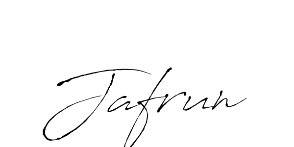 How to make Jafrun signature? Antro_Vectra is a professional autograph style. Create handwritten signature for Jafrun name. Jafrun signature style 6 images and pictures png