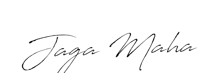 Use a signature maker to create a handwritten signature online. With this signature software, you can design (Antro_Vectra) your own signature for name Jaga Maha. Jaga Maha signature style 6 images and pictures png