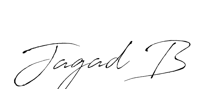 Make a beautiful signature design for name Jagad B. With this signature (Antro_Vectra) style, you can create a handwritten signature for free. Jagad B signature style 6 images and pictures png