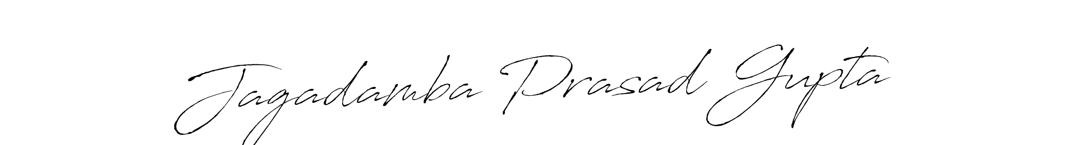 The best way (Antro_Vectra) to make a short signature is to pick only two or three words in your name. The name Jagadamba Prasad Gupta include a total of six letters. For converting this name. Jagadamba Prasad Gupta signature style 6 images and pictures png