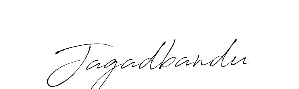 How to make Jagadbandu name signature. Use Antro_Vectra style for creating short signs online. This is the latest handwritten sign. Jagadbandu signature style 6 images and pictures png