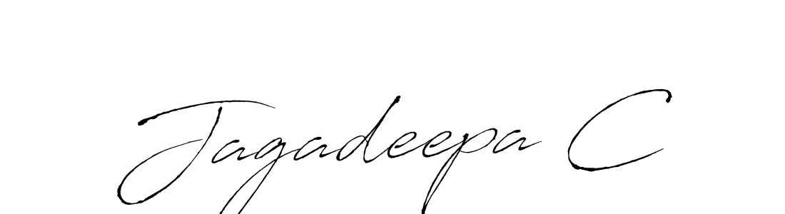 Also we have Jagadeepa C name is the best signature style. Create professional handwritten signature collection using Antro_Vectra autograph style. Jagadeepa C signature style 6 images and pictures png