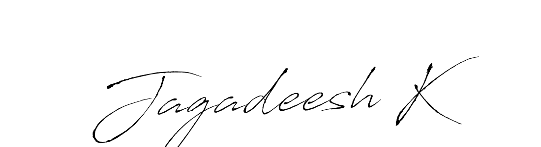 Jagadeesh K stylish signature style. Best Handwritten Sign (Antro_Vectra) for my name. Handwritten Signature Collection Ideas for my name Jagadeesh K. Jagadeesh K signature style 6 images and pictures png