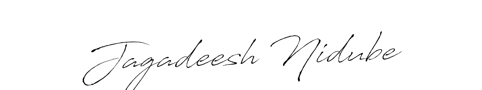 Similarly Antro_Vectra is the best handwritten signature design. Signature creator online .You can use it as an online autograph creator for name Jagadeesh Nidube. Jagadeesh Nidube signature style 6 images and pictures png