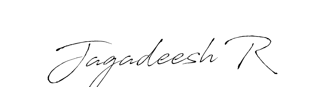 The best way (Antro_Vectra) to make a short signature is to pick only two or three words in your name. The name Jagadeesh R include a total of six letters. For converting this name. Jagadeesh R signature style 6 images and pictures png