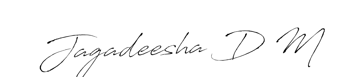 Jagadeesha D M stylish signature style. Best Handwritten Sign (Antro_Vectra) for my name. Handwritten Signature Collection Ideas for my name Jagadeesha D M. Jagadeesha D M signature style 6 images and pictures png