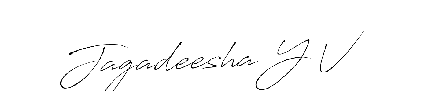 Also we have Jagadeesha Y V name is the best signature style. Create professional handwritten signature collection using Antro_Vectra autograph style. Jagadeesha Y V signature style 6 images and pictures png