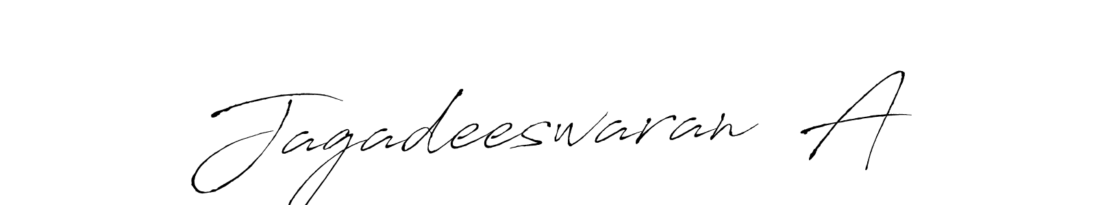 The best way (Antro_Vectra) to make a short signature is to pick only two or three words in your name. The name Jagadeeswaran  A include a total of six letters. For converting this name. Jagadeeswaran  A signature style 6 images and pictures png