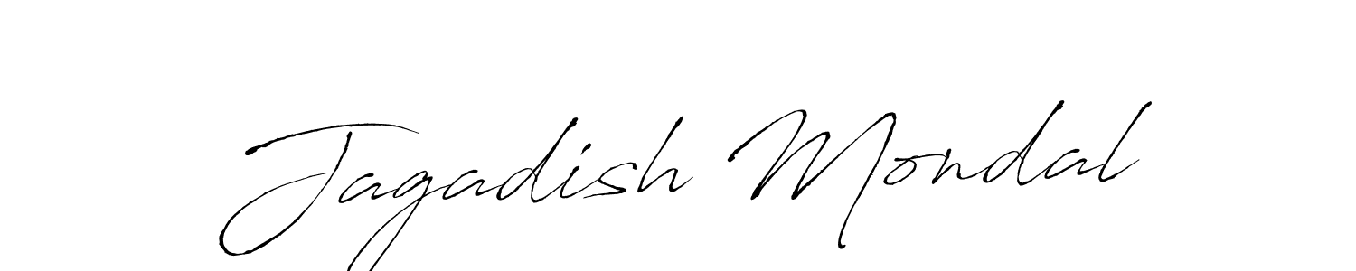 Make a beautiful signature design for name Jagadish Mondal. With this signature (Antro_Vectra) style, you can create a handwritten signature for free. Jagadish Mondal signature style 6 images and pictures png